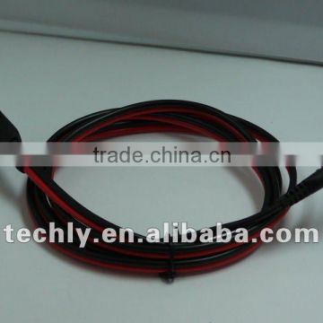 black /red twins wire two end molding SAE 4.57plug Male Female Power Cable