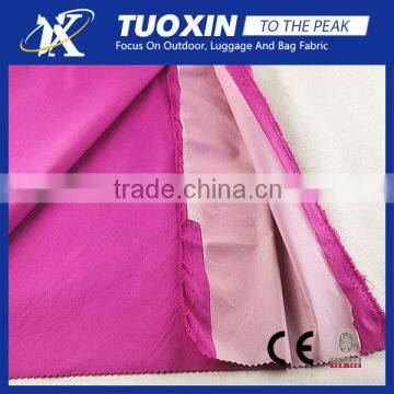 75D 190t 100% polyester waterproof woven pongee raincoat laminated fabric with membrane