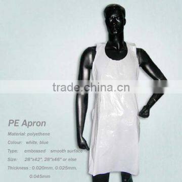 PE apron disposable plastic apron household protective aprons HDPE LDPE white blue