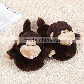 plush house slipper/plush toy slipper/adult plush indoor slipper