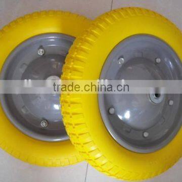 3.25/3.00-8 punctural free wheel/ wheelbarrow pu foam wheel 3.25/3.00-8