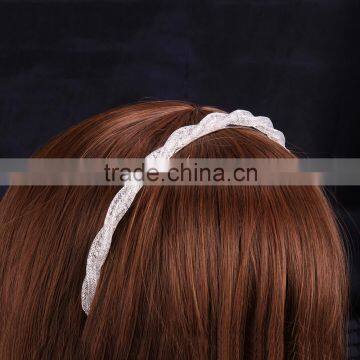Charming Hot Sale Gold Plated Glass Stone Korean Fashion Hair Accessories photo-3