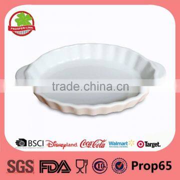 Wholesale Cheap White Stoneware Ceramic Baking Dish