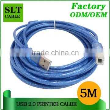 SLT 5M 16 Ft High Quality Special Price USB 2.0 Extension Printer Cable