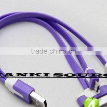 Factory Supplying 3 in 1 Micro USB Cable With Top Quality Flat Noodle 3 in 1 Usb Cable photo-4
