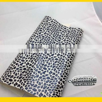 fashion leopard print fabric for spectacles case or glasses box