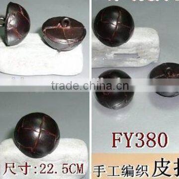 Genuine Leather Shank Button photo-3