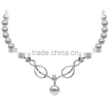 Unique Design white pearl necklace