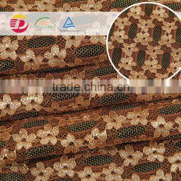 Wholesale Elastic Glitter 2014 High Quality Nylon and Spandex Lace Fabric Supplier's Choice photo-6