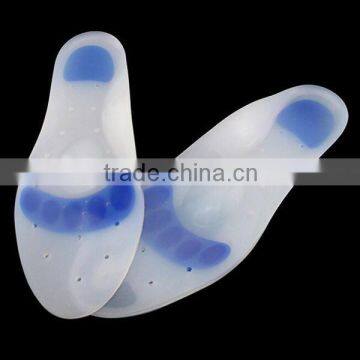 Full Length Silicone Gel Insoles Medical Metatarsal Pad Silicone Massaging Insoles KS 1095