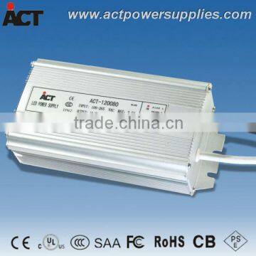 Waterproof 12V 8A 96W LED strip power supply ACT-120080