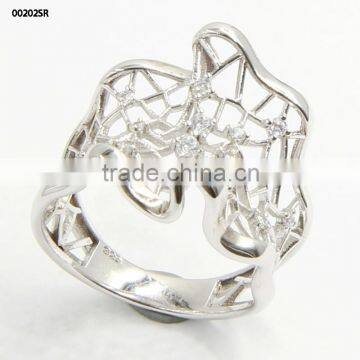 YUJINFU 925 silver ring with cz high quality fine jewelry sterling silver ring