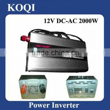 Modified sine wave 12V/24V -220V/110V Car Power Inverter 2000w with Charger Function (P-2000C)