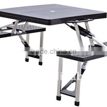 Outdoor Black Plastic Folding/picnic Table