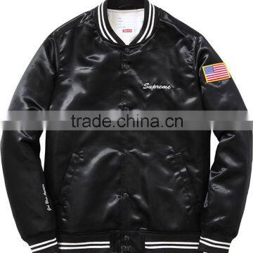 Satin Bomber Custom Jacket for Canada,satin Letterman Jacek for England,custom Satin Varsity Jacet for Norway photo-2