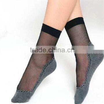 Custom wholesale elite cotton anti slip cute sex young girl tube socks