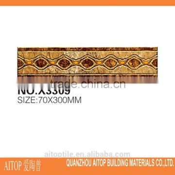 royal style polished crystal ceramic border wall tile