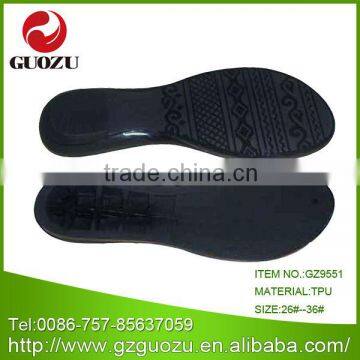 High quality flat tpu school kids shoe sole price for canvas shoes