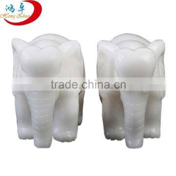 wholesale carved elephant figurine white jade carved elephant for sale