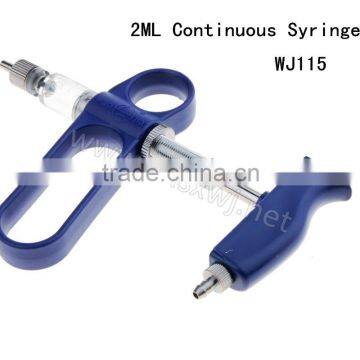 2 ml Self Refilling Continuous Adjustable Syringe Vet Appliance WJ115