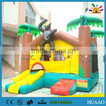 Cheap commercial grade inflatable monkey castle for sale