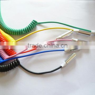 M-F 3.5mm spiral aux cable