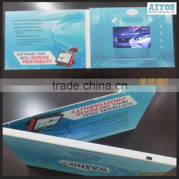 Shenzhen China Factory Paper Cover Lcd Video Brochure (2.4" to 10.1" Optional)