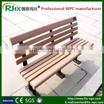 Wood plastic composites furniture for chair and bench with solid decking material