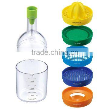 F1713 Plastic bin 8 kitchen tool like bottle,kitchen tool seen on TV