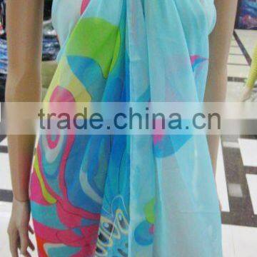 100% polyester printing beach sarong