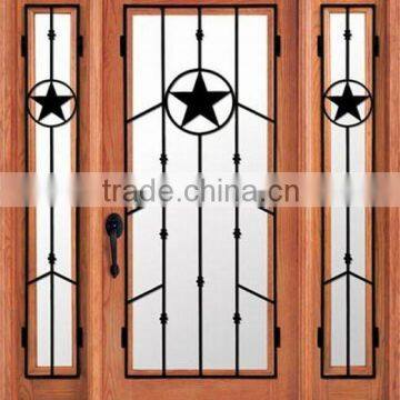 Wrought Iron Entry Door Designs For House DJ-S9000WST-11