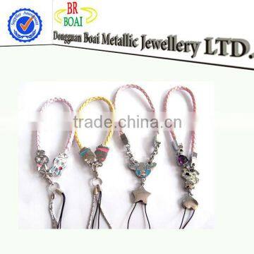 leather mobile phone strap