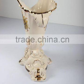Chaozhou Factory Golded Ceramic Vase Type of Flower Vase photo-2