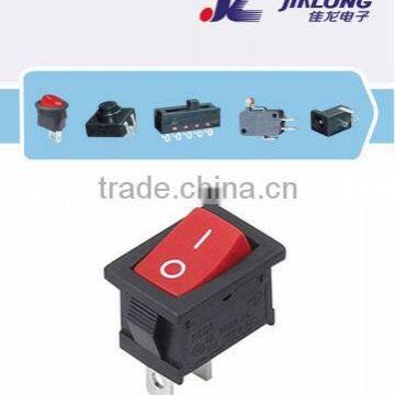 2pins 3pins on-off 6A 250V AC power socket rocker switch waterproof mini rocker switch KCD1-101A