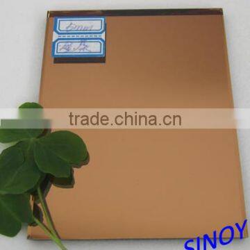 Qingdao High reflective Euro bronze mirror sheet with double coated paint