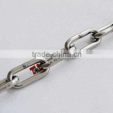 Stainless Steel 304 316 Japanese Standard Welded Long Link Chain 6mm