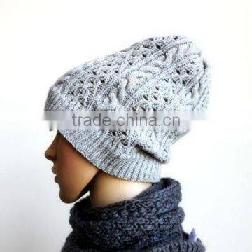 2010 fashion Acrylic knitted beanie