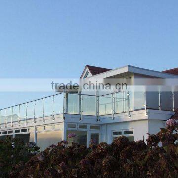 Glass Balcony Railing Stainless Steel Side Mount Railing Post Handrail photo-3