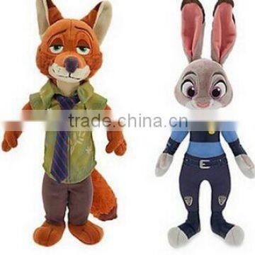 Well-sold Stuffed Plush Fashion Judy Hopps And Nick Wild Toys in Zootopia