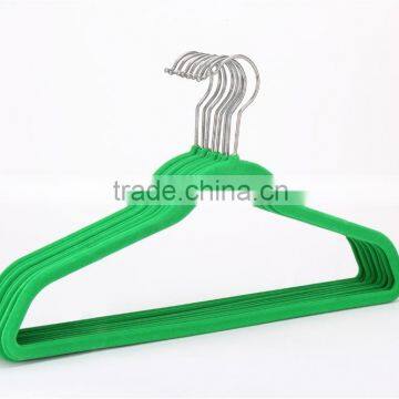 Flocked Clothes Hanger With Shoulder Pads HM-010 Quality Choice photo-4