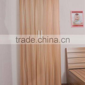 2 door cheap laminated particle board clothes wardrobe for sale