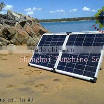 Folding solar panel kits