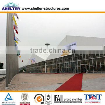 Anti-Fire Transparent ABS Solid Wall Event Exhibition Tent With Wooden Floor For Outdoor Usage