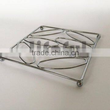 Hot Pad and Coaster, Silver