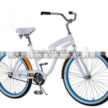 2015 white beach crusier bike