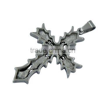 Fancy Jewelry Wholesale JCN0325 Unisex Stainless Steel Cross Necklace Pendant photo-5