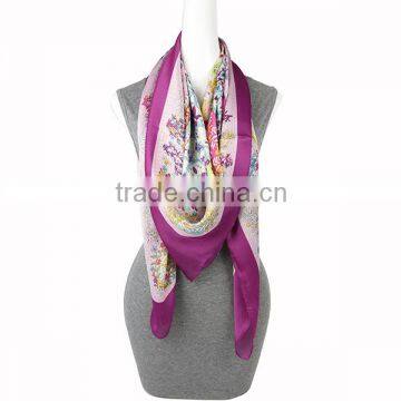 Fashion Printing chiffon neck scarf Square Scarf