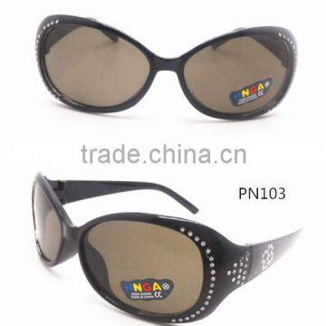 2015 Wholesales Plastic Child Sunglasses With Plating Diamonds