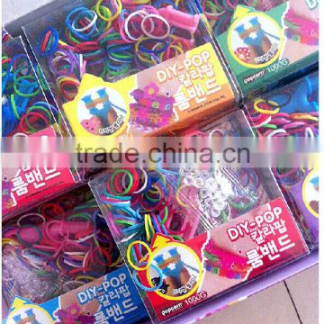 Funny Cheap DIY Rubber Bands Rainbow Rubber Bracelets