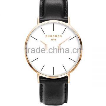 band fashion watch with Your Creative Logo for Women Men Leather or nylon Strap Rose gold quartz watch